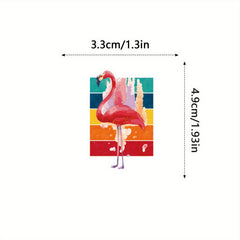 50pcs Flamingo Cartoon Waterproof Stickers for Water Bottle Skateboard Laptop