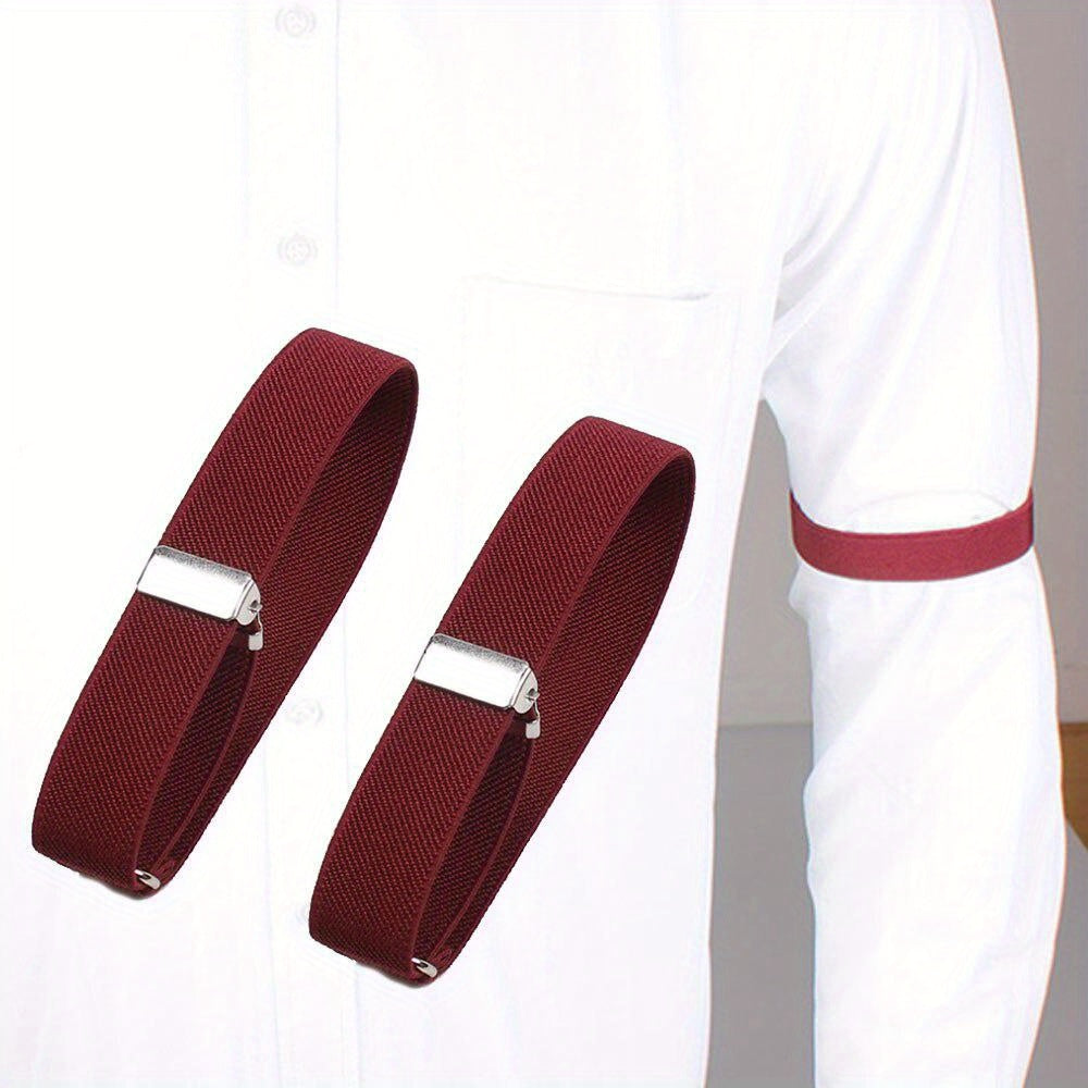 Adjustable Woven Nylon Sleeve Garters Elastic Unisex