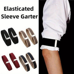 Adjustable Woven Nylon Sleeve Garters Elastic Unisex