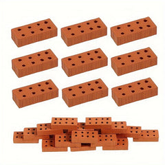 Mini Clay Building Blocks 100pcs 8 Hole Bricks DIY Mini Building Models Set
