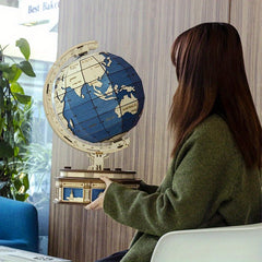 3D Wooden Puzzle Games 567pcs Globe Earth Ocean Map Ball Model Toys Gift