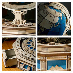 3D Wooden Puzzle Games 567pcs Globe Earth Ocean Map Ball Model Toys Gift