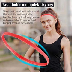 4pcs Elastic Yoga & Running Headbands Breathable Sweatbands for Fitness