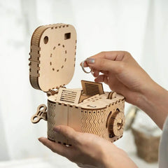 DIY 3D Wooden Puzzle Game Toy LK502 Treasure Box