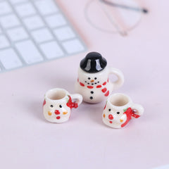 1:12 Christmas Ceramics Cups & Pot Dollhouse Set
