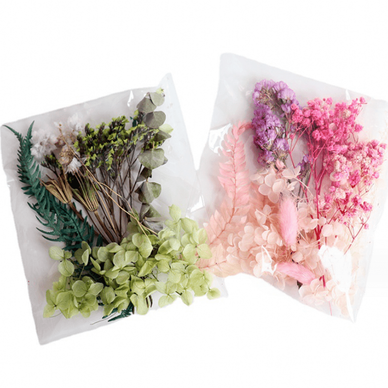 Dried Flowers Craft Kit for Resin DIY Decor, Mixed Natural Preserved Floral