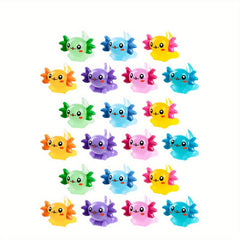 Axolotl Mini Figurines Set for DIY Crafts Dollhouse Decor 21pcs