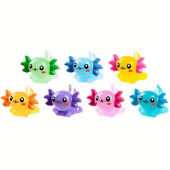 Axolotl Mini Figurines Set for DIY Crafts Dollhouse Decor 21pcs
