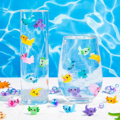 Axolotl Mini Figurines Set for DIY Crafts Dollhouse Decor 21pcs