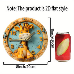 Giraffe Themed 20 Silent Wall Clock