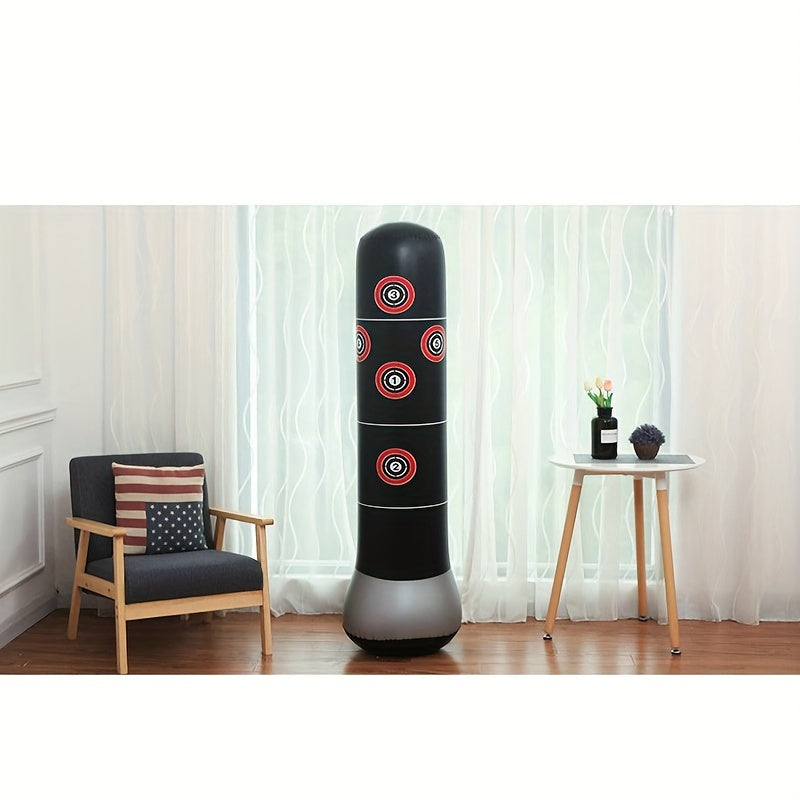Thickened Inflatable Boxing Column w/ Air Pump Punching Bag Toy Fitness Sandbag