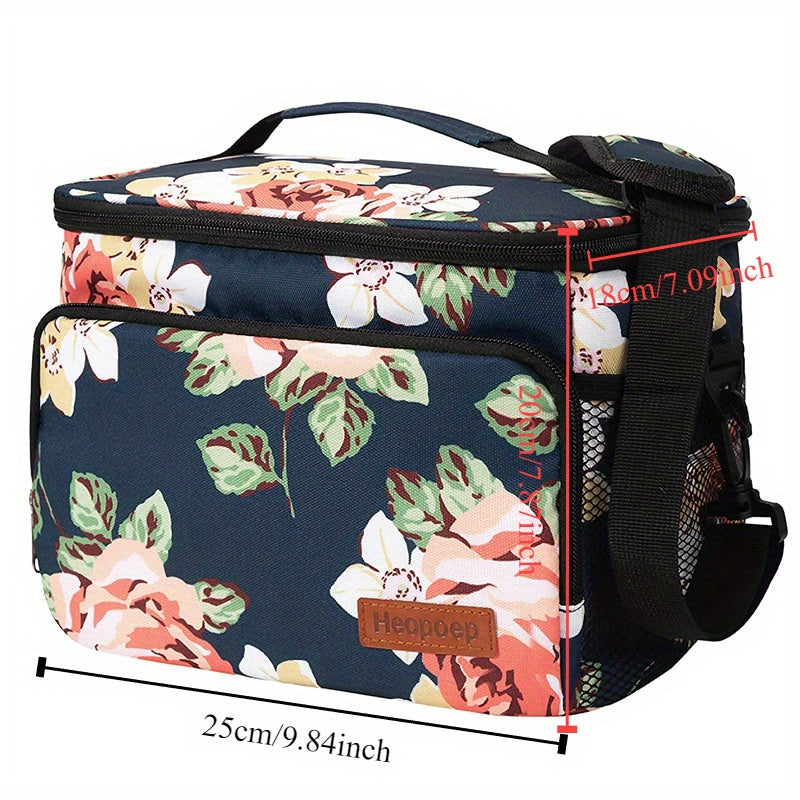 Large Insulated Lunch Bag Thermal Lining Leakproof Portable Lunchbox