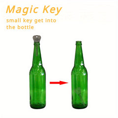 Key in Bottle Trick Magic Prop Stage Close Up Accessory