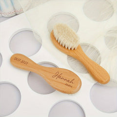 Personalized Kids' Hair Brush With Name & Birth Date