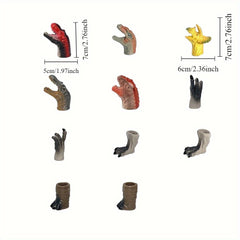 5pcs Dinosaur Finger Puppet Set Tyrannosaurus Rex Toys for Parties and Holidays