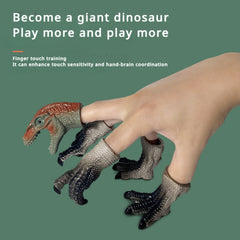 5pcs Dinosaur Finger Puppet Set Tyrannosaurus Rex Toys for Parties and Holidays