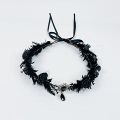 Floral Feather Fairy Crown with Charms - Halloween Costume