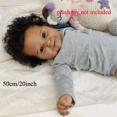 20in Full Vinyl Reborn Baby Doll Smiling Newborn Toddler Girl