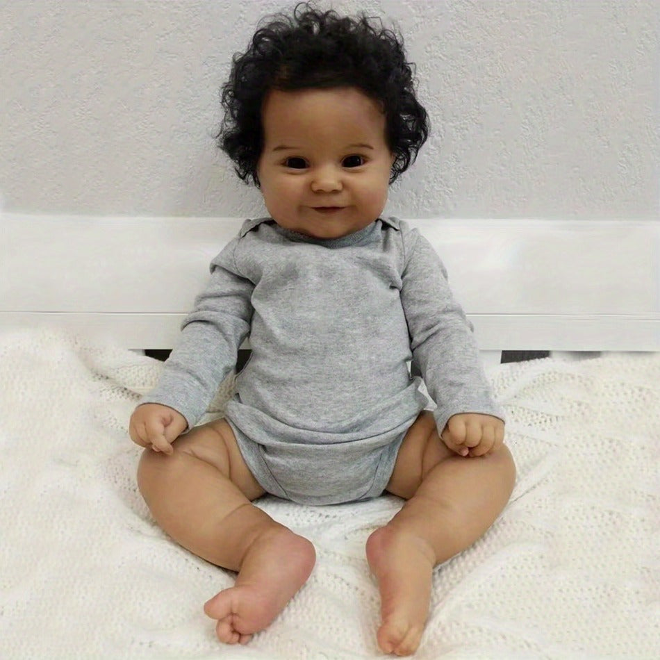 20in Full Vinyl Reborn Baby Doll Smiling Newborn Toddler Girl