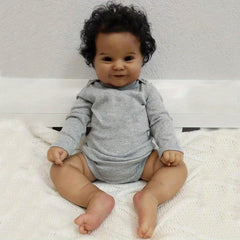 20in Full Vinyl Reborn Baby Doll Smiling Newborn Toddler Girl