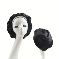 Soft Satin Bonnet Elastic Hair Bonnet for Women