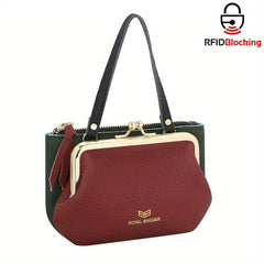 Royal Bagger RFID Coin Purse Women Leather Handbag Clutch Wallet