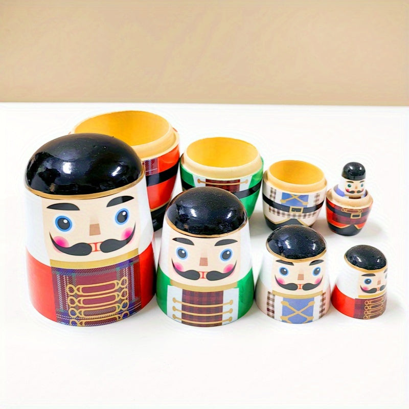 Wooden Doll Nutcracker Nesting Doll Unique Home Decoration
