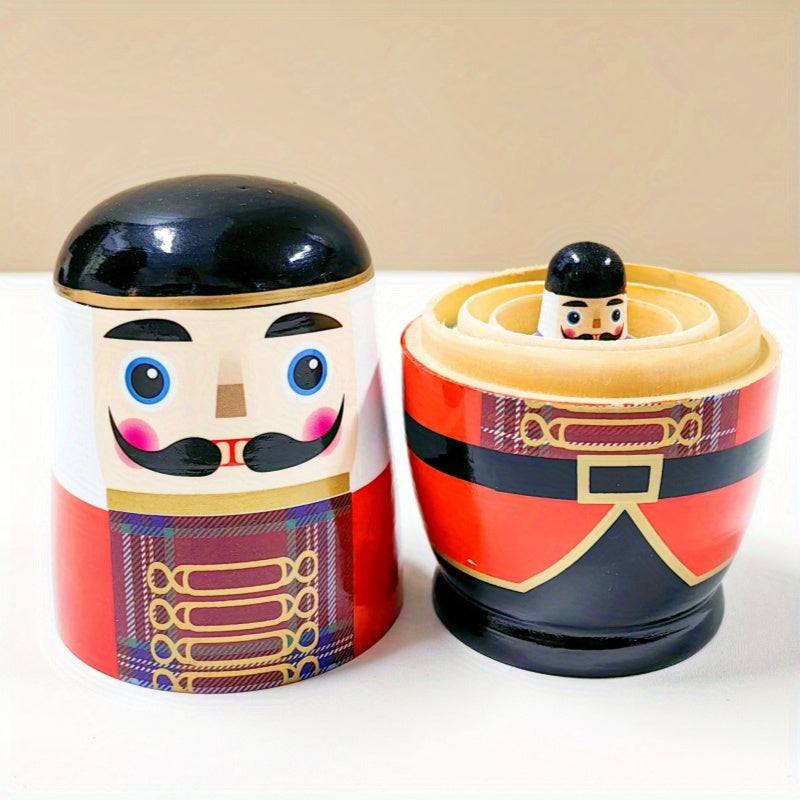 Wooden Doll Nutcracker Nesting Doll Unique Home Decoration