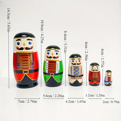 Wooden Doll Nutcracker Nesting Doll Unique Home Decoration
