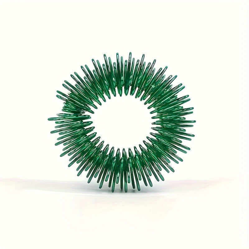 10pcs Colorful Acupressure Finger Massage Rings for Men & Women