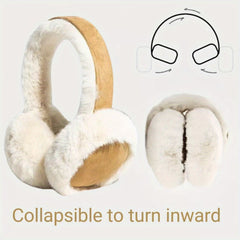 Fashionable Foldable Warm Ear Cover High Density Plush Women's Outdoor Ear Cover