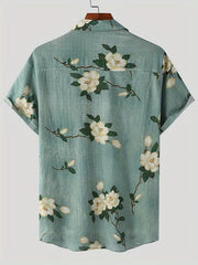 INCERUN Men's Floral Print Hippy Vintage Tee Shirt