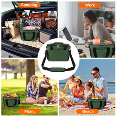 Insulated Lunch Bag Reusable Cooler Tote Leakproof Freezable Lunch Box