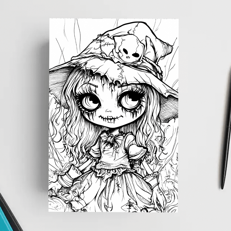 Strange Dolls Coloring Book: Unique Adult Relaxation Gift