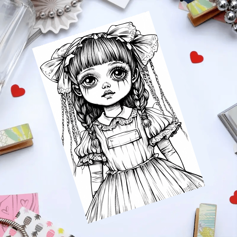 Strange Dolls Coloring Book: Unique Adult Relaxation Gift
