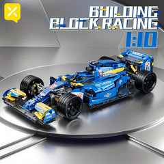 1:10 Scale Race Car Building Blocks Easy Assemble Ideal for Birthdays & Holidays