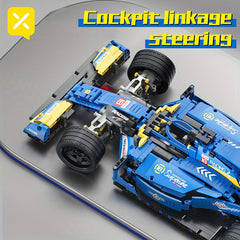 1:10 Scale Race Car Building Blocks Easy Assemble Ideal for Birthdays & Holidays