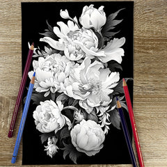 Deluxe Plant Coloring Book - 22 Pages - Complex Patterns