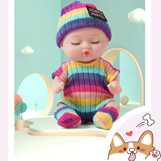 Charming 4 Inch Reborn Doll in Y2K Style Outfit