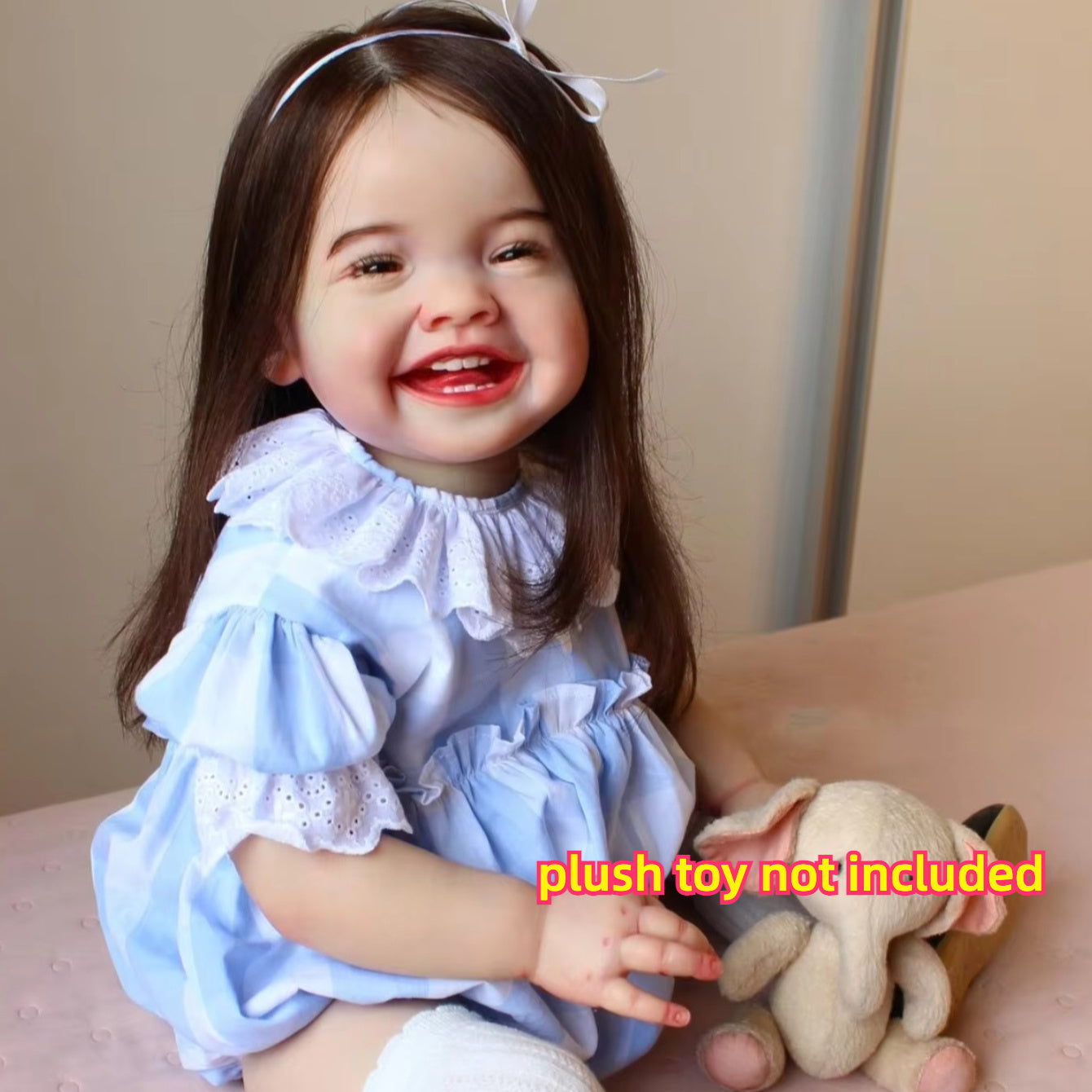 Charming 60 Princess Reborn Youngsters Girl Doll Soft Vinyl Limbs Cloth Body
