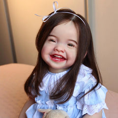 Charming 60 Princess Reborn Youngsters Girl Doll Soft Vinyl Limbs Cloth Body