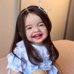 Charming 60 Princess Reborn Youngsters Girl Doll Soft Vinyl Limbs Cloth Body