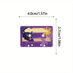 50pcs Retro Cassette Tape Stickers Vibrant DIY Decals Nostalgic Music Aesth