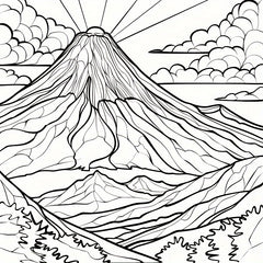 Serene Landscape Designs Adult Coloring Book - Stress Relief, Anxiety Reduction