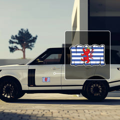 Luxembourg Flag Durable Vinyl Decal Waterproof Sticker for Cars Laptops Helmets