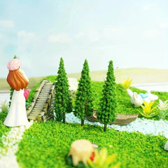 3pcs Realistic Pine Trees for Dollhouses and Sandbox Play