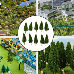 3pcs Realistic Pine Trees for Dollhouses and Sandbox Play