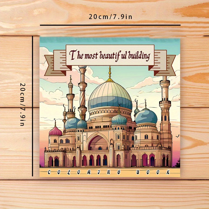 Deluxe Architectural Coloring Book Stress Relief Art for Adults & Teens
