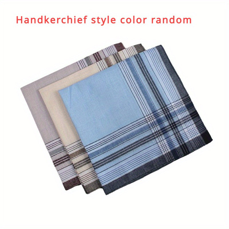 Vintage Cotton Men's Handkerchief Checkered Pattern