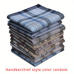 Vintage Cotton Men's Handkerchief Checkered Pattern